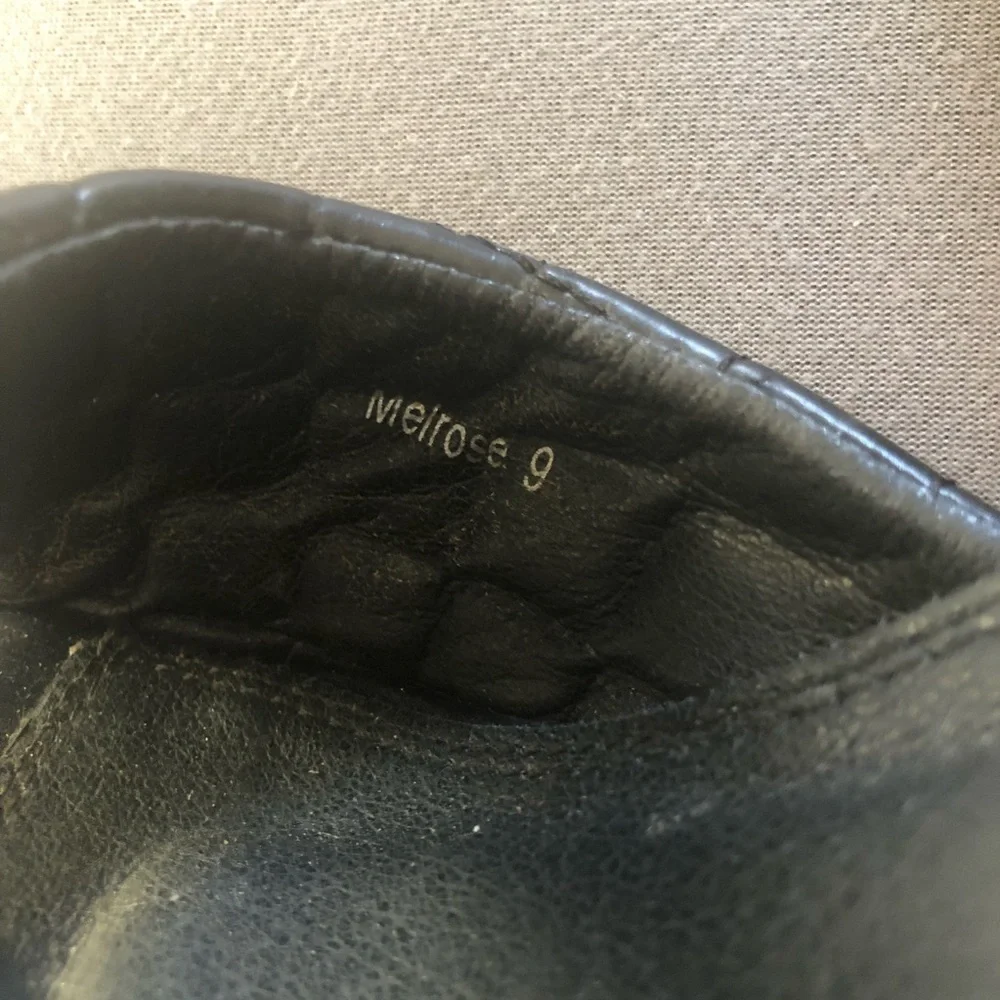 Shoe land women sz 9 heel sandals black square toe - Picture 3 of 5